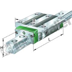 KWVE15-B-RROC-V1-G3 CHARIOT 4 PISTES A BILLES INA