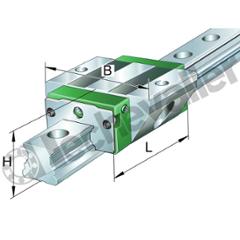 KWVE15-B-EC-RROC-V1-G3 CHARIOT 4 PISTES A BILLES INA