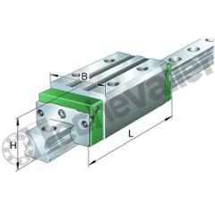 KWVE15-B-H-RROC-V1-G3 CHARIOT 4 PISTES A BILLES INA