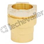 02F-2115 RACCORD A COMPRESSION D21 POUR TUBE FER D21 / F1/2 - LAITON