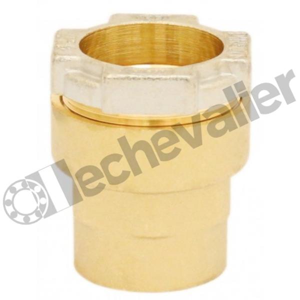 02F-2115 RACCORD A COMPRESSION D21 POUR TUBE FER D21 / F1/2 - LAITON
