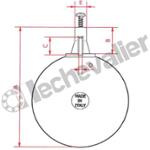 FLOTTEURPA.150 FLOTTEUR PLASTIQUE RECOMMANDE POUR 297-26 - Tmax: 80°C