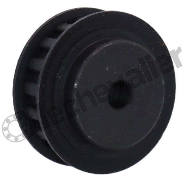 075L Z14 2F MOYEU BRUT POULIE POWERGRIP ACIER 2 FLASQUES