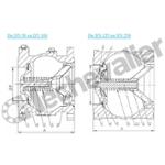 540-250 CLAPET ANTI RETOUR A BRIDE DN250 - TOUTES POSITIONS  FAF=370mm