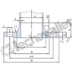 BCA.65 BRIDE A COLLERETTE DN65 EN1092-1 -DN65 PN10/16 (tube 76,1)