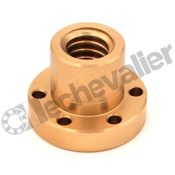 BFM18X4-G ECROU CYL.COL.BRZ P/VIS TRAP GAUCHE