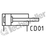 16N2A12A010 VERIN ISO6432 D.E. NON MAGN. D12 C10 AMORTI ELASTIQUE