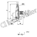 GMCO 906-1/4-10 REG. DEBIT 1/4 D10 BI-DIRECTIONNEL - MOLETTE - CAMOZZI