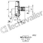 GSCU 803-1/8-6 REG. DEBIT 1/8 D6 A L'ECHAPPEMENT - VIS - CAMOZZI