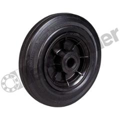 120-01 ROUE DIAM 80 NYLON+CAOUTCHOUC AL LISSE