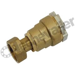 02EP-2720 RACCORD A COMPRESSION D27 POUR TUBE FER D27 / F3/4 - LAITON