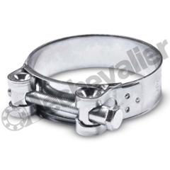 CT.52-55 COLLIER TOURILLON ZINGUE GRIS Cr3 - 22mm - PLAGE 52-55mm