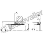 V100S NBR JOINT V-RING PROFIL S NITRILE