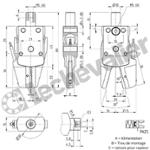 RPGB-12-D PINCE PLASTURGIE MORS PLATS + CSD-D-364 - CAMOZZI