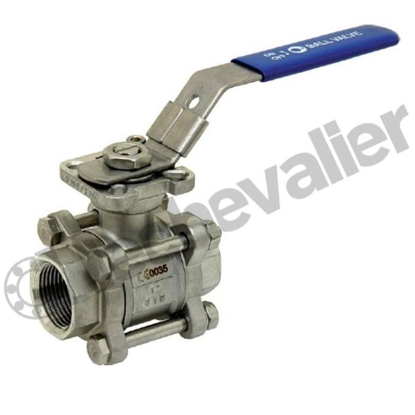RTSIFF.1/2.3PM VANNE 1/4T FF INOX -20 à +180°C - PI - PN64 - PTFE+FV