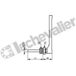 235320 THERMO. H150mm 0 à +120°C RE 1/2 - PLONGEUR 160mm - CITEC