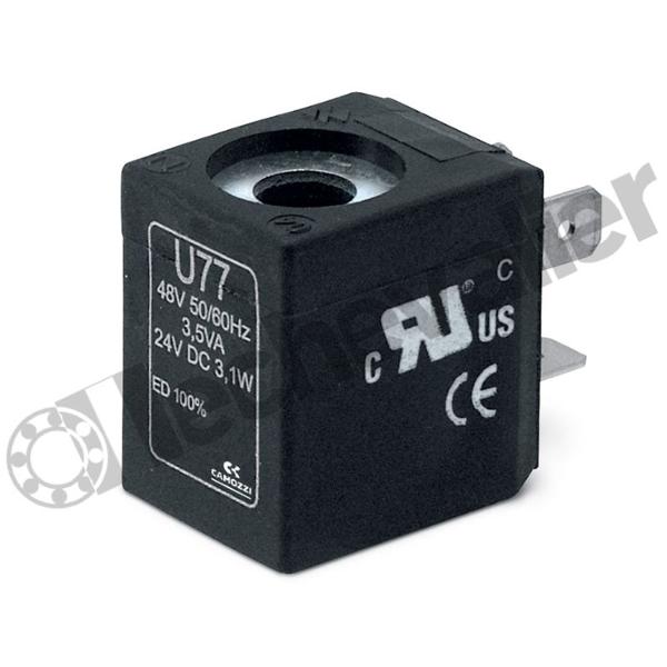 U7K1 BOBINE 115V AC / 125V AC - PET 5,8VA/8,3VA - DIN 43650B - CAMOZZI