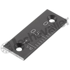 K0757.1101 VERNIER AVEC PERCAGE L=40 ALUMINIUM