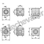 K1039.103 CUBE DE FIXATION, TYPE B
