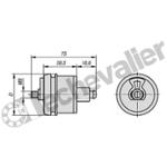 K2056.5008 BRIDE DE PALIER POUR ROULEAU