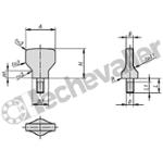 K1313.4010X20 VIS A OREILLES HYGIENIC USIT M10X20
