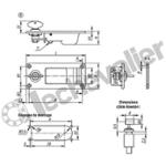 K1481.2101114511 DECLENCHEUR AVEC SERRURE FORME B