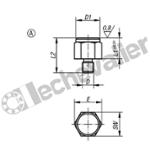 K0298.108 PIED DE POSITION M06 L1=8, FORME:A