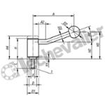 K0108.1081X60 LEVIER DE SERRAGE TA.1 M08X60, FORM