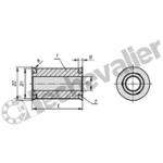 K1822.11110X40 DOUILLE ENTRETOISE DESIGN HYGIENIQU