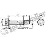 K0705.05X10 VIS CALIBREE AVEC EPAULEMENT D1=5 A