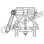 K0174.210 MANETTE M10, FORME:N ACIER