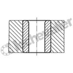 K1021.A0100X06 DOUILLE DE PERÇAGE CYLINDRIQUE, FOR