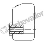 K0412.1006 DOUILLE DE REDUCTION 14X6 ACIER, D=